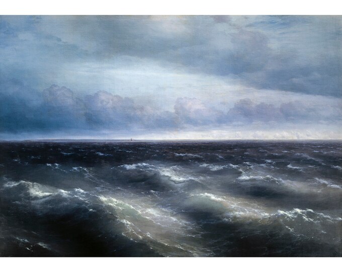 Ivan Aivazovsky, The Black Sea, 1881 | Art Print | Canvas Print | Fine Art Poster | Art Reproduction | Archival Giclee | Gift Wrapped