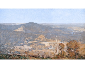 Arthur Streeton, Australia Felix, 1907 | Art Print | Canvas Print | Fine Art Poster | Art Reproduction | Archival Giclee | Gift Wrapped