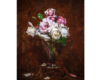 Arthur Streeton, Roses, 1929 | Art Print | Canvas Print | Fine Art Poster | Art Reproduction | Archival Giclee | Gift Wrapped