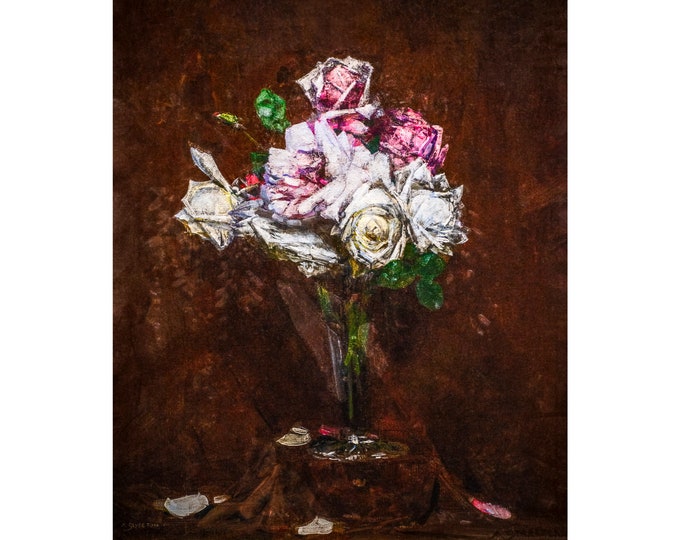 Arthur Streeton, Roses, 1929 | Art Print | Canvas Print | Fine Art Poster | Art Reproduction | Archival Giclee | Gift Wrapped