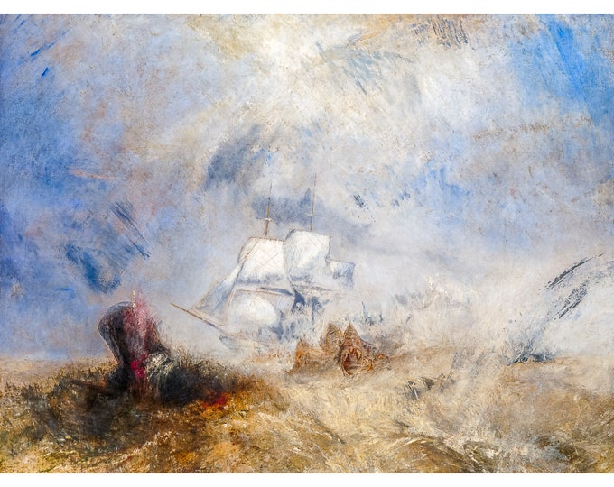 J. M. W. Turner, Whalers, 1845 | Art Print | Canvas Print | Fine Art Poster | Art Reproduction | Archival Giclee | Gift Wrapped