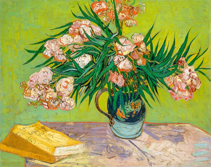 Van Gogh, Oleanders, 1888 | Art Print | Canvas Print | Fine Art Poster | Art Reproduction | Archival Giclee | Gift Wrapped