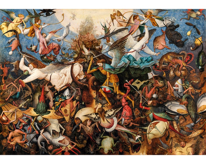 Pieter Bruegel the Elder, The Fall of the Rebel Angels, 1562 | Art Print | Canvas Print | Fine Art Poster | Art Reproduction | Archival