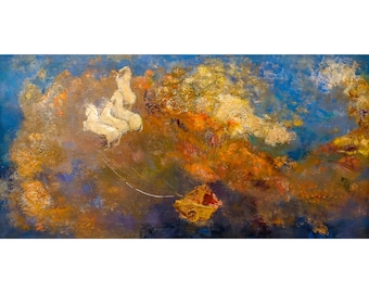 Odilon Redon, Apollo's Chariot, 1908 | Art Print | Canvas Print | Fine Art Poster | Art Reproduction | Archival Giclee | Gift Wrapped