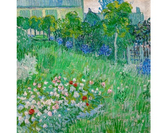 Van Gogh, Daubigny's Garden, 1890 | Art Print | Canvas Print | Fine Art Poster | Art Reproduction | Archival Giclee | Gift Wrapped
