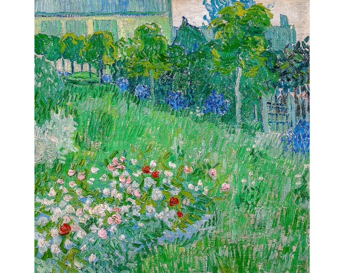 Van Gogh, Daubigny's Garden, 1890 | Art Print | Canvas Print | Fine Art Poster | Art Reproduction | Archival Giclee | Gift Wrapped