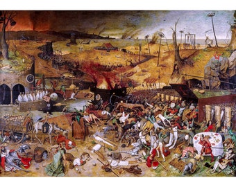Pieter Bruegel the Elder, The Triumph of Death, 1562 | Art Print | Canvas Print | Fine Art Poster | Art Reproduction | Archival Giclee