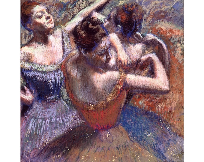 Edgar Degas, Dancers, 1899 | Art Print | Canvas Print | Fine Art Poster | Art Reproduction | Archival Giclee | Gift Wrapped