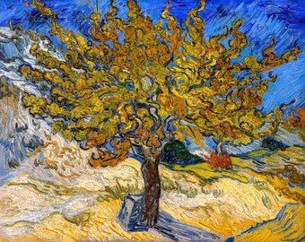 Van Gogh, Mulberry Tree, 1889 | Art Print | Canvas Print | Fine Art Poster | Art Reproduction | Archival Giclee | Gift Wrapped