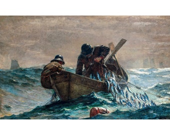 Winslow Homer, The Herring Net, 1885 | Art Print | Canvas Print | Fine Art Poster | Art Reproduction | Archival Giclee | Gift Wrapped
