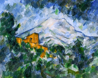Paul Cézanne, Mont Sainte-Victoire and Château Noir, 1906 | Art Print | Canvas Print | Fine Art Poster | Art Reproduction | Archival Giclee
