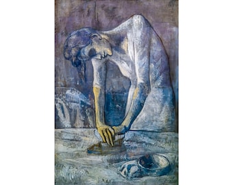 Pablo Picasso, Woman Ironing, The Ironer, La repasseuse, 1904 | Art Print | Canvas Print | Fine Art Poster | Art Reproduction | Archival