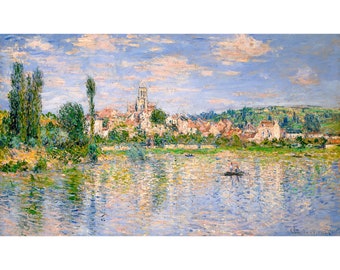 Claude Monet, Vétheuil in Summer, 1898 | Art Print | Canvas Print | Fine Art Poster | Art Reproduction | Archival Giclee | Gift Wrapped