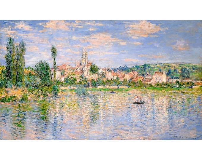 Claude Monet, Vétheuil in Summer, 1898 | Art Print | Canvas Print | Fine Art Poster | Art Reproduction | Archival Giclee | Gift Wrapped