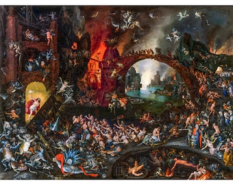 Jan Brueghel The Elder, Christ in Limbo, 1593 | Art Print | Canvas Print | Fine Art Poster | Art Reproduction | Archival Giclee | Gift Wrap