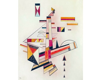 Wassily Kandinsky, Bestimmt, 1929 | Art Print | Canvas Print | Fine Art Poster | Art Reproduction | Archival Giclee | Gift Wrapped