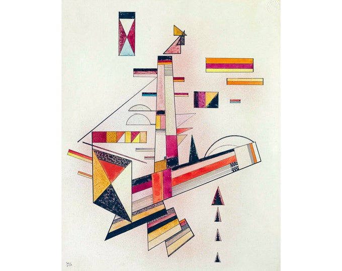 Wassily Kandinsky, Bestimmt, 1929 | Art Print | Canvas Print | Fine Art Poster | Art Reproduction | Archival Giclee | Gift Wrapped