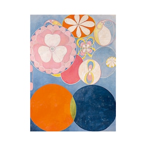 Hilma Af Klint, The Ten Largest No. 2 - Childhood 1907 | Art Print | Canvas Print | Fine Art Poster | Art Reproduction | Gift Wrapped