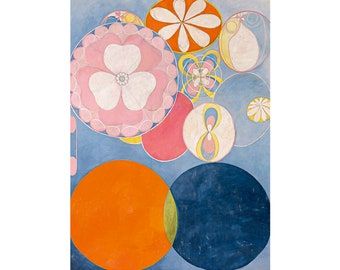 Hilma Af Klint, The Ten Largest No. 2 - Childhood 1907 | Art Print | Canvas Print | Fine Art Poster | Art Reproduction | Gift Wrapped