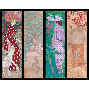Pierre Bonnard, Women in the Garden, Panneaux décoratifs, Femmes au jardin, 1891 | Art Print | Canvas Print | Fine Art Poster | Reproduction