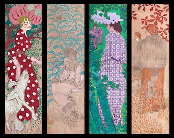 Pierre Bonnard, Women in the Garden, Panneaux décoratifs, Femmes au jardin, 1891 | Art Print | Canvas Print | Fine Art Poster | Reproduction