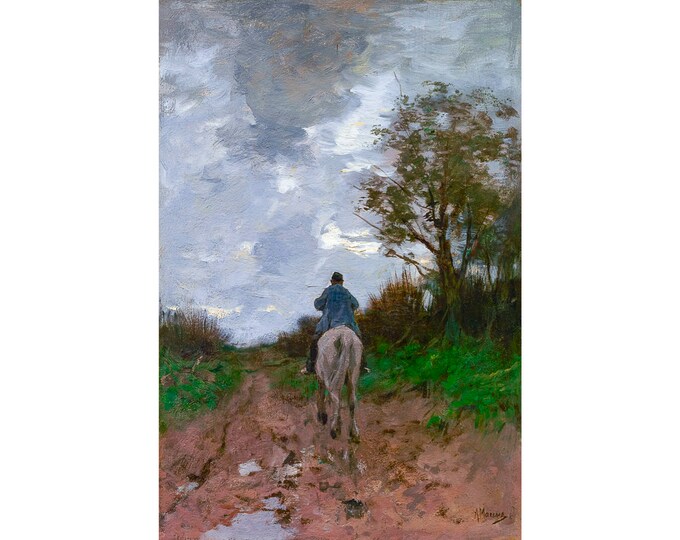 Anton Mauve, Homeward Bound, 1881 | Art Print | Canvas Print | Fine Art Poster | Art Reproduction | Archival Giclee | Gift Wrapped