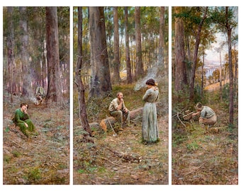 Frederick McCubbin, The Pioneer, 1904 | Art Print | Canvas Print | Fine Art Poster | Art Reproduction | Archival Giclee | Gift Wrapped