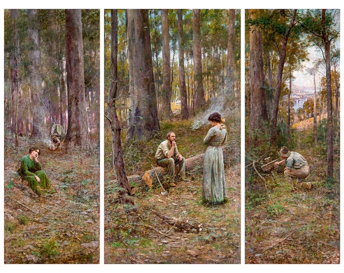 Frederick McCubbin, The Pioneer, 1904 | Art Print | Canvas Print | Fine Art Poster | Art Reproduction | Archival Giclee | Gift Wrapped