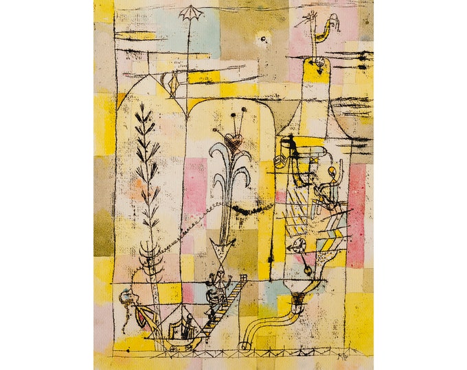 Paul Klee, Tale à la Hoffmann, 1921 | Art Print | Canvas Print | Fine Art Poster | Art Reproduction | Archival Giclee | Gift Wrapped
