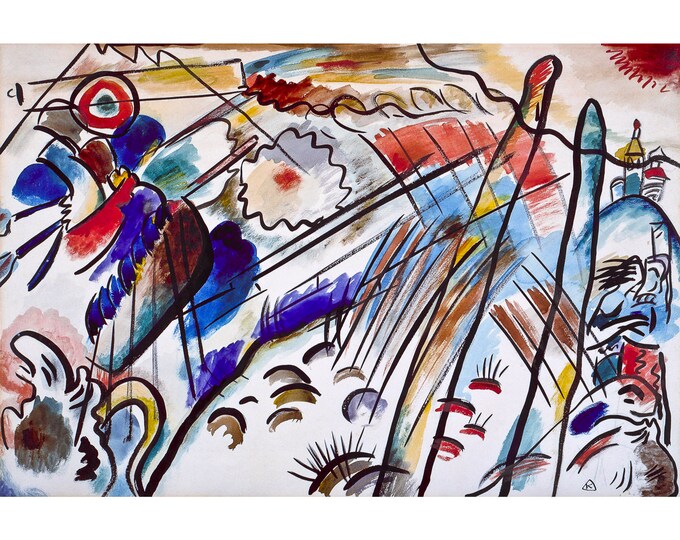Wassily Kandinski, Improvisation 28, 1912 | Art Print | Canvas Print | Fine Art Poster | Art Reproduction | Archival Giclee | Gift Wrapped