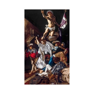 Francesco Buoneri, Cecco del Caravaggio, The Resurrection, 1620 | Art Print | Canvas Print | Fine Art Poster | Art Reproduction