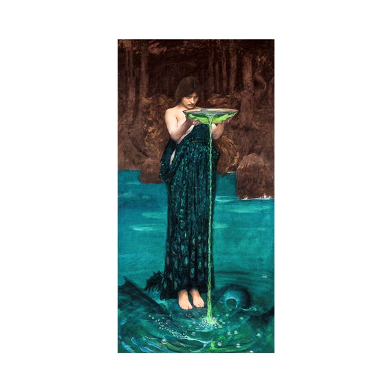 John William Waterhouse, Circe Invidiosa, 1892 | Art Print | Canvas Print | Fine Art Poster | Art Reproduction | Archival Giclee | Gift Wrap