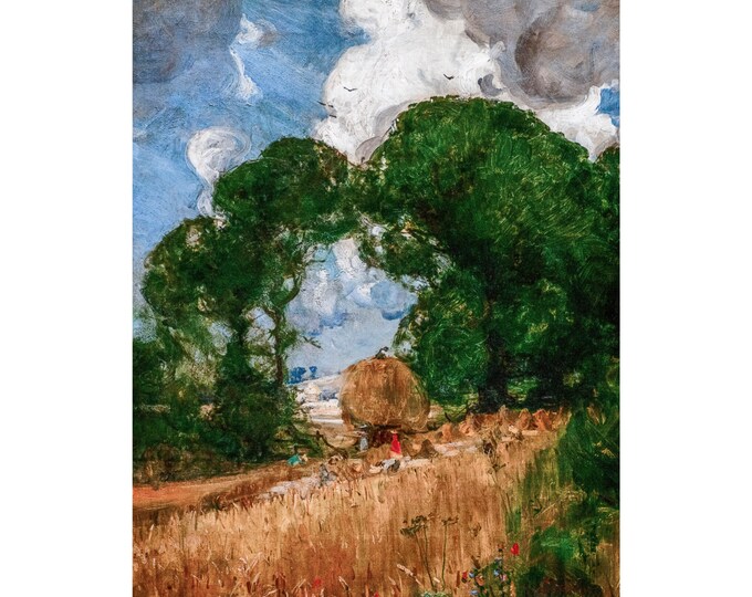 Arthur Streeton, Sussex Harvest, 1898 | Art Print | Canvas Print | Fine Art Poster | Art Reproduction | Archival Giclee | Gift Wrapped