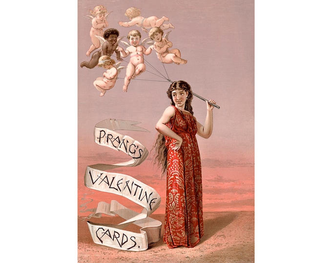 Prang's Valentine Cards | Art Print | Canvas Print | Fine Art Poster | Art Reproduction | Archival Giclee | Gift Wrapped