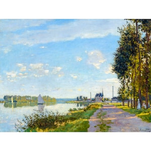 Claude Monet, Argenteuil, 1872 | Art Print | Canvas Print | Fine Art Poster | Art Reproduction | Archival Giclee | Gift Wrapped