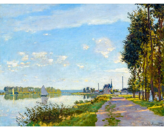 Claude Monet, Argenteuil, 1872 | Art Print | Canvas Print | Fine Art Poster | Art Reproduction | Archival Giclee | Gift Wrapped