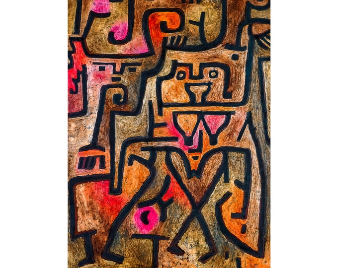 Paul Klee, Forest Witches, 1938 | Art Print | Canvas Print | Fine Art Poster | Art Reproduction | Archival Giclee | Gift Wrapped