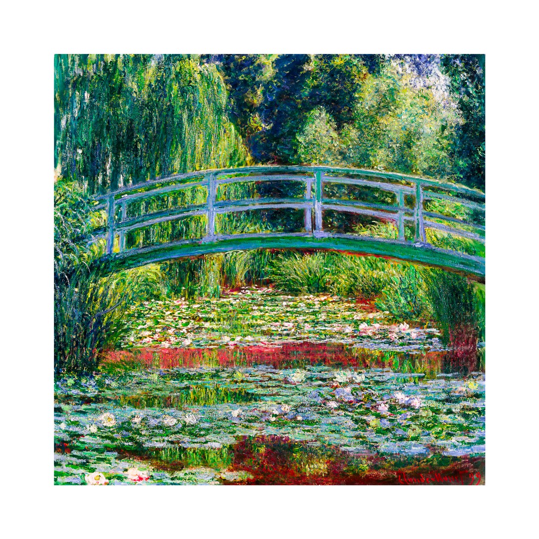 Claude Monet, the Japanese Footbridge and the Water Lily Pool