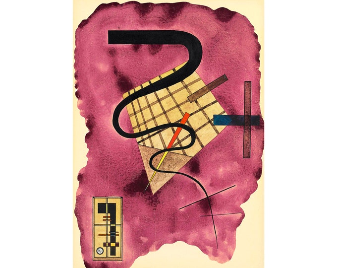 Wassily Kandinsky, Schwebende Linie, 1924 | Art Print | Canvas Print | Fine Art Poster | Art Reproduction | Archival Giclee | Gift Wrapped