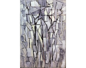 Piet Mondrian, Composition Trees II, 1910 | Art Print | Canvas Print | Fine Art Poster | Art Reproduction | Archival Giclee | Gift Wrapped
