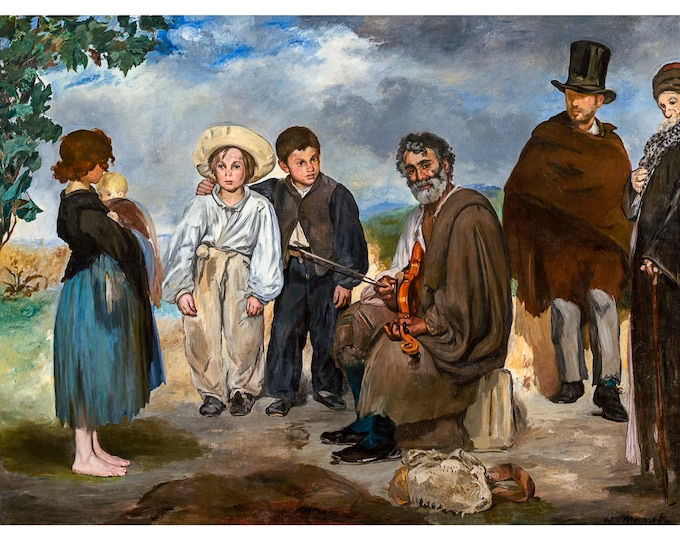 Edouard Manet, The Old Musician, 1862 | Art Print | Canvas Print | Fine Art Poster | Art Reproduction | Archival Giclee | Gift Wrapped