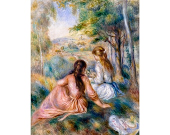 Renoir, In the Meadow, 1892 | Art Print | Canvas Print | Fine Art Poster | Art Reproduction | Archival Giclee | Gift Wrapped