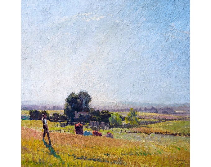 Elioth Gruner, Morning Light, 1916 | Art Print | Canvas Print | Fine Art Poster | Art Reproduction | Archival Giclee | Gift Wrapped