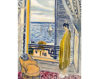Matisse, Femme auprès de la fenêtre, 1920 | Art Print | Canvas Print | Fine Art Poster | Art Reproduction | Archival Giclee | Gift Wrapped