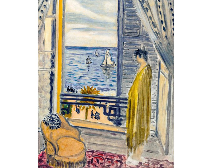 Matisse, Femme auprès de la fenêtre, 1920 | Art Print | Canvas Print | Fine Art Poster | Art Reproduction | Archival Giclee | Gift Wrapped