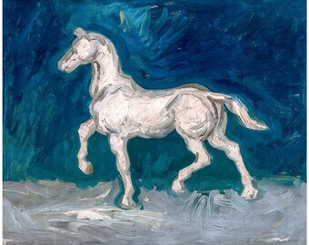 Van Gogh, Horse, 1886 | Art Print | Canvas Print | Fine Art Poster | Art Reproduction | Archival Giclee | Gift Wrapped