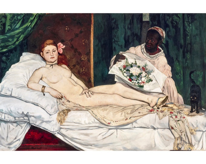 Edouard Manet, Olympia, 1863 | Art Print | Canvas Print | Fine Art Poster | Art Reproduction | Archival Giclee | Gift Wrapped