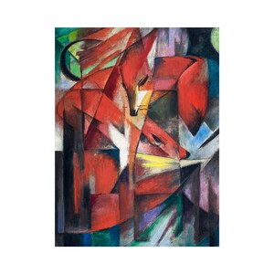 Franz Marc, The Foxes, 1913 | Art Print | Canvas Print | Fine Art Poster | Art Reproduction | Archival Giclee | Gift Wrapped