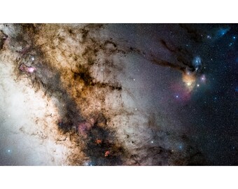 Sagittarius to Scorpio, Milky Way, Guisard Space Art | Art Print | Canvas Print | Fine Art Poster | Art Reproduction | Archival Giclee