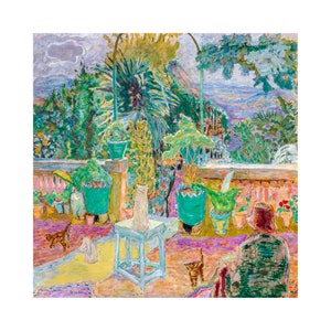 Pierre Bonnard, The Terrace, La Terrasse ou Une terrasse à Grasse, 1912 | Art Print | Canvas Print | Fine Art Poster | Reproduction | Giclee